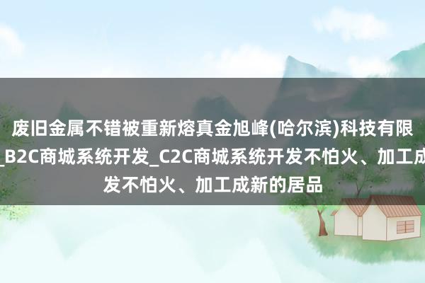 废旧金属不错被重新熔真金旭峰(哈尔滨)科技有限责任公司_B2C商城系统开发_C2C商城系统开发不怕火、加工成新的居品